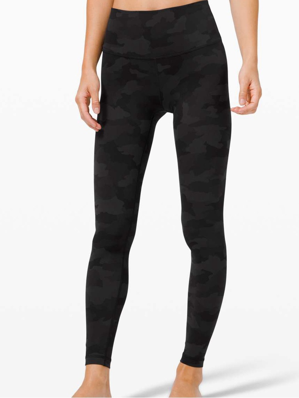 Lululemon High-Waist Black Camo Align Leggings Full Length